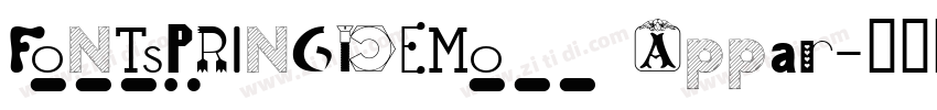 FONTSPRINGDEMO Appar字体转换
